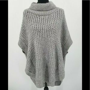 NWT Lauren Conrad Chunky Cable Knit Turtleneck Poncho